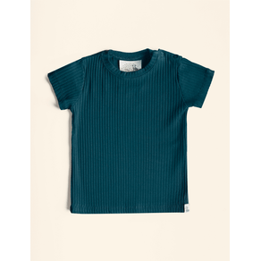 Camiseta-Malha-Canelada-The-Mini-Forest-Azul Camiseta-Malha-Canelada-The-Mini-Forest-Azul