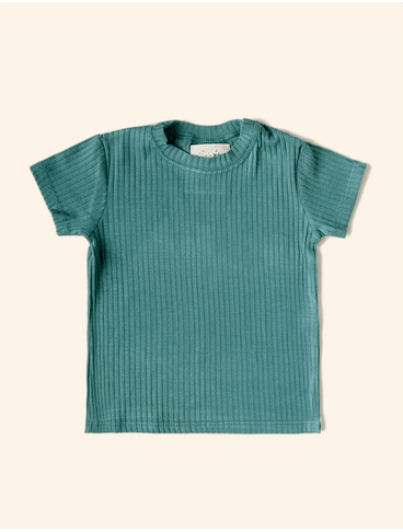 Camiseta-The-Mini-Forest-Malha-Canelada-Petroleo