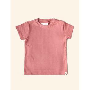 Camiseta-The-Mini-Forest-Malha-Canelada-Rose Camiseta-The-Mini-Forest-Malha-Canelada-Rose