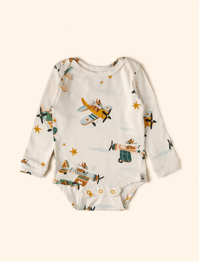 Blusa Manga Longa Lisa na The Mini Forest - theminiforest