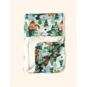 Manta-de-Inverno-The-Mini-Forest-Corujas-de-Pijamas-Verde Manta-de-Inverno-The-Mini-Forest-Corujas-de-Pijamas-Verde