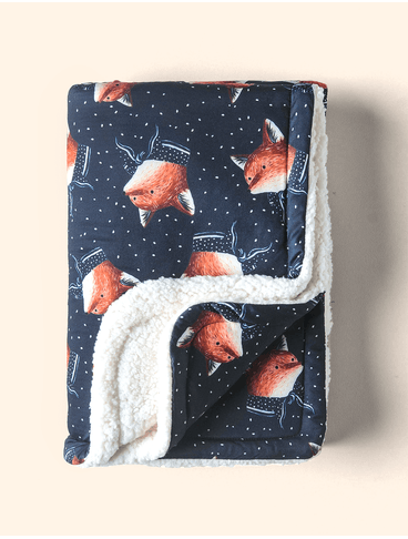 Manta-de-Inverno-The-Mini-Forest-Seu-Raposo-Marinho