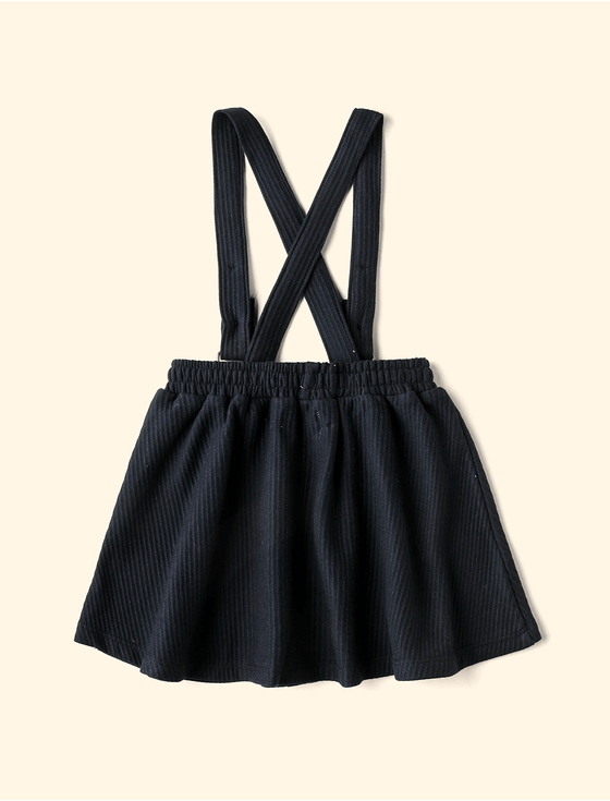 Saia com best sale suspensório preta