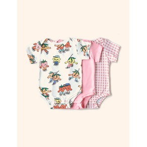 Kit-The-Mini-Forest-unissex-composto-por-3-Body-Manca-Curta-com-estampa-de-frutinhas-docinhas-e-azedinhas-estimulando-a-introducao-alimentar.- Kit-The-Mini-Forest-unissex-composto-por-3-Body-Manca-Curta-com-estampa-de-frutinhas-docinhas-e-azedinhas-estimulando-a-introducao-alimentar.-