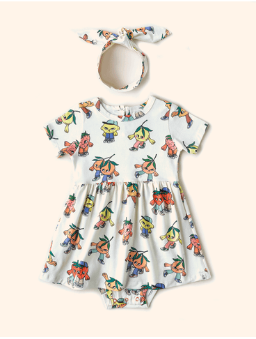 Vestidinho-de-bebe-The-Mini-Forest-com-body-acoplado-com-estampa-de-frutinhas-docinhas-e-azedinhas-estimulando-a-introducao-alimentar.-