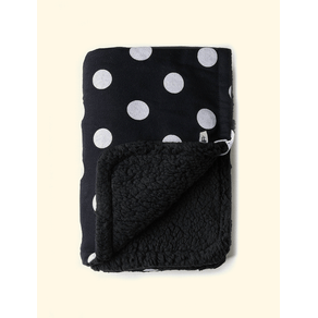 Manta-de-Bebe-Inverno-The-Mini-Forest-Teddy-Preta-combinando-as-famosas-bolinhas-com-o-ursinho-mais-fofo-da-floresta.