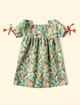 Vestido-Infantil-Manga-Princesa-The-Mini-Forest-Forest-Verde