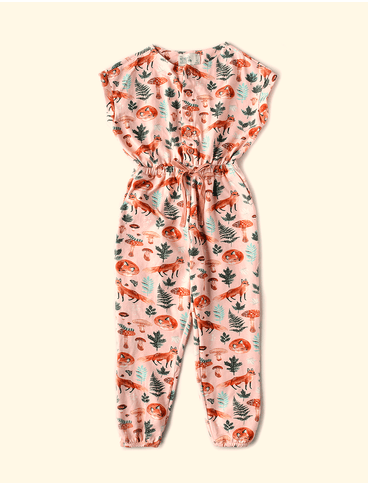 Macacao-Acinturado-Infantil-The-Mini-Forest-Raposa-Dorminhoca-Rosa