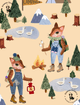 Pijama-Infantil-The-Mini-Forest-Acampando-Areia-com-estampa-do-acampamento-mais-aventureiro-do-bosque-encantado.