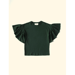 Blusa-Infantil-Mangas-The-Mini-Forest-Malha-Lisa-Verde-Escuro-modelos-perfeitos-para-combinar-com-nossas-estampas-exclusivas.