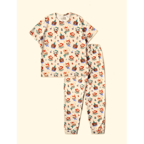 Pijama-Adulto-Manga-Longa-The-Mini-Forest-Noel-Baunilha-especial-para-as-criancas-passarem-o-natal-