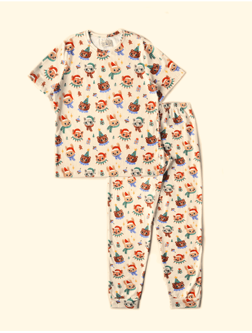 Pijama-Adulto-Manga-Longa-The-Mini-Forest-Noel-Baunilha-especial-para-as-criancas-passarem-o-natal-