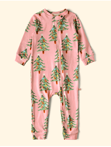 Macacao-de-Bebe-The-Mini-Forest-Christmas-Tree-Rosa-especial-para-as-criancas-passarem-o-natal-