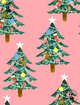 Camiseta-Infantil-The-Mini-Forest-Christmas-Tree-Rosa-especial-para-as-criancas-passarem-o-natal-