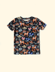 Pijama-Infantil-de-Verao-The-Mini-Forest-Jardim-dos-Cervos-Preto-trazendo-a-estampa-dos-bambis-mais-fofos-da-floresta.