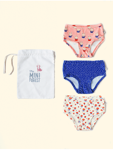 Kit-3-Calcinhas-Infantis-The-Mini-Forest-Bunny-Coral-a-colecao-perfeita-para-os-primeiros-meses-dos-bebes.