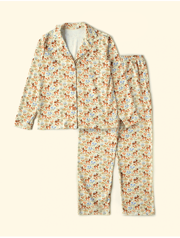 Pijama-Adulto-Botoes-The-Mini-Forest-Pequeno-Bambi-Amarelinho-a-colecao-perfeita-para-os-primeiros-meses-dos-bebes.