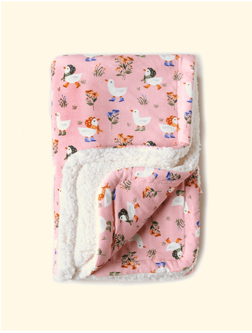 Manta-de-Bebe-Inverno-The-Mini-Forest-Quaqua-Rosa