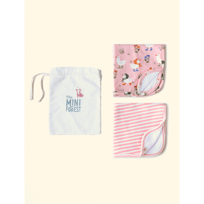 Kit-2-Paninhos-de-Boca-de-Bebe-The-Mini-Forest-Quaqua-Rosa-a-colecao-perfeita-para-os-primeiros-meses-dos-bebes.