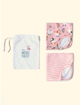 Kit-2-Paninhos-de-Boca-de-Bebe-The-Mini-Forest-Quaqua-Rosa-a-colecao-perfeita-para-os-primeiros-meses-dos-bebes.