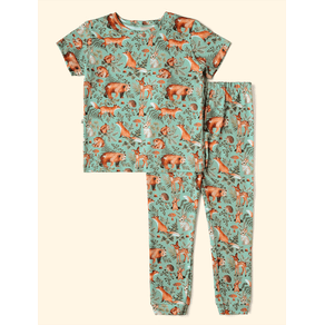 Pijama-Infantil-The-Mini-Forest-Misterios-do-Bosque-Verde-com-os-animais-mais-amados-da-nossa-florestinha.