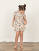 Pijama-Infantil-de-Verao-The-Mini-Forest-De-Noite-no-Bosque-Baunilha-com-a-estampa-de-bichinhos-do-nosso-Bosque-encantado.