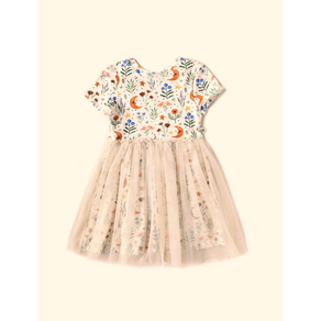 Vestido-Infantil-Tule-The-Mini-Forest-Noite-Florida-Baunilha-trazendo-a-estampa-da-lua-pelos-bosques-floridos.