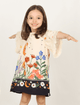 Vestido-Infantil-Mangas-The-Mini-Forest-Noite-Florida-Baunilha-trazendo-a-estampa-da-lua-pelos-bosques-floridos.