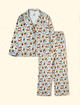 Pijama-Adulto-Manga-Longa-Botoes-The-Mini-Forest-Chuva-de-Coelhos-Baunilha-com-estampa-infantil-dos-coelhinhos-que-as-criancas-amam.