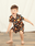 Pijama-Infantil-de-Verao-The-Mini-Forest-Mascaras-da-Fauna-Preto-o-pijama-estampado-perfeito-para-as-criancas.