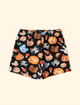Pijama-Infantil-de-Verao-The-Mini-Forest-Mascaras-da-Fauna-Preto-o-pijama-estampado-perfeito-para-as-criancas.