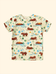 Pijama-Infantil-de-Verao-The-Mini-Forest-Amigos-a-Beira-D-agua-Baunilha-a-roupinha-de-bebe-com-estampa-de-capivaras.