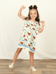 Vestido-Infantil-Manga-Curta-Babado-The-Mini-Forest-Amigos-a-Beira-D-agua-Baunilha-a-roupinha-de-bebe-com-estampa-de-capivaras.