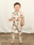 Pijama-Infantil-The-Mini-Forest-Trilha-dos-Sonhos-Baunilha-com-estampa-de-urso-e-raposas-na-floresta.