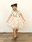 Vestido-Infantil-Tule-The-Mini-Forest-Trilha-dos-Sonhos-Baunilha-com-estampa-de-urso-e-raposas-na-floresta.