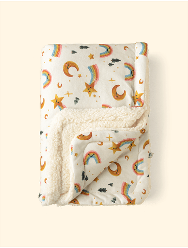Manta-de-Bebe-Inverno-The-Mini-Forest-Vale-Encantado-Baunilha-roupinha-infantil-com-estampa-de-ceu.