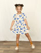 Vestido-Body-de-Bebe--The-Mini-Forest-Andorinha-Azul-Baunilha-com-estampa-infantil-de-passaros-voando.