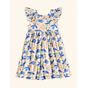 Vestido-Infantil-Regata-Babado-The-Mini-Forest-Andorinha-Azul-Baunilha-com-estampa-infantil-de-passaros-voando. Vestido-Infantil-Regata-Babado-The-Mini-Forest-Andorinha-Azul-Baunilha-com-estampa-infantil-de-passaros-voando.