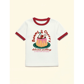 Camiseta-Infantil-The-Mini-Forest-Punho-Bunny---Cherry-Baunilha-a-t-shirt-infantil-mais-estilosa-e-confortavel.