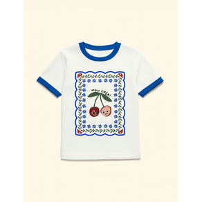 Camiseta-Infantil-The-Mini-Forest-Punho-Mon-Cheri-Baunilha-a-t-shirt-infantil-mais-estilosa-e-confortavel.