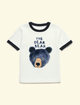 Camiseta-Infantil-The-Mini-Forest-Punho-The-Dear-Bear-Baunilha-a-t-shirt-infantil-mais-estilosa-e-confortavel.