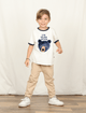 Camiseta-Infantil-The-Mini-Forest-Punho-The-Dear-Bear-Baunilha-a-t-shirt-infantil-mais-estilosa-e-confortavel.