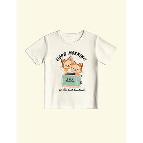 Camiseta-Infantil-The-Mini-Forest-Good-Morning-Baunilha-a-t-shirt-infantil-mais-estilosa-e-confortavel. Camiseta-Infantil-The-Mini-Forest-Good-Morning-Baunilha-a-t-shirt-infantil-mais-estilosa-e-confortavel.