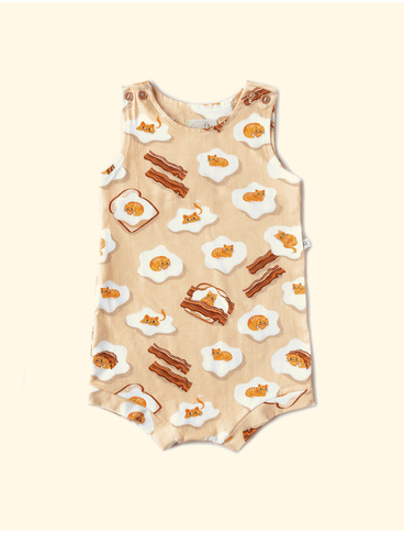 Romper-de-Bebe-The-Mini-Forest-Gatovo-Amarelinho-trazendo-o-gatinho-mais-fofo-da-floresta-que-parede-um-ovo-frito.