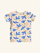 Pijama-Infantil-de-Verao-The-Mini-Forest-Andorinha-Azul-Baunilha-com-estampa-infantil-de-passaros-voando.
