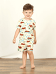 Pijama-Infantil-de-Verao-The-Mini-Forest-Amigos-a-Beira-D-agua-Baunilha-a-roupinha-de-bebe-com-estampa-de-capivaras.