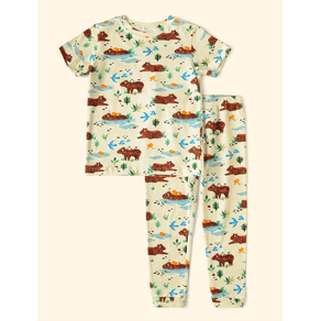 Pijama-Infantil-The-Mini-Forest-Amigos-a-Beira-D-agua-Baunilha-a-roupinha-de-bebe-com-estampa-de-capivaras. Pijama-Infantil-The-Mini-Forest-Amigos-a-Beira-D-agua-Baunilha-a-roupinha-de-bebe-com-estampa-de-capivaras.
