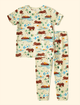 Pijama-Infantil-The-Mini-Forest-Amigos-a-Beira-D-agua-Baunilha-a-roupinha-de-bebe-com-estampa-de-capivaras.