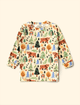Pijama-Infantil-de-Inverno-The-Mini-Forest-Casa-na-Floresta-Amarelinho-trazendo-a-estampa-da-casa-mais-aconchegante-da-nossa-floresta-